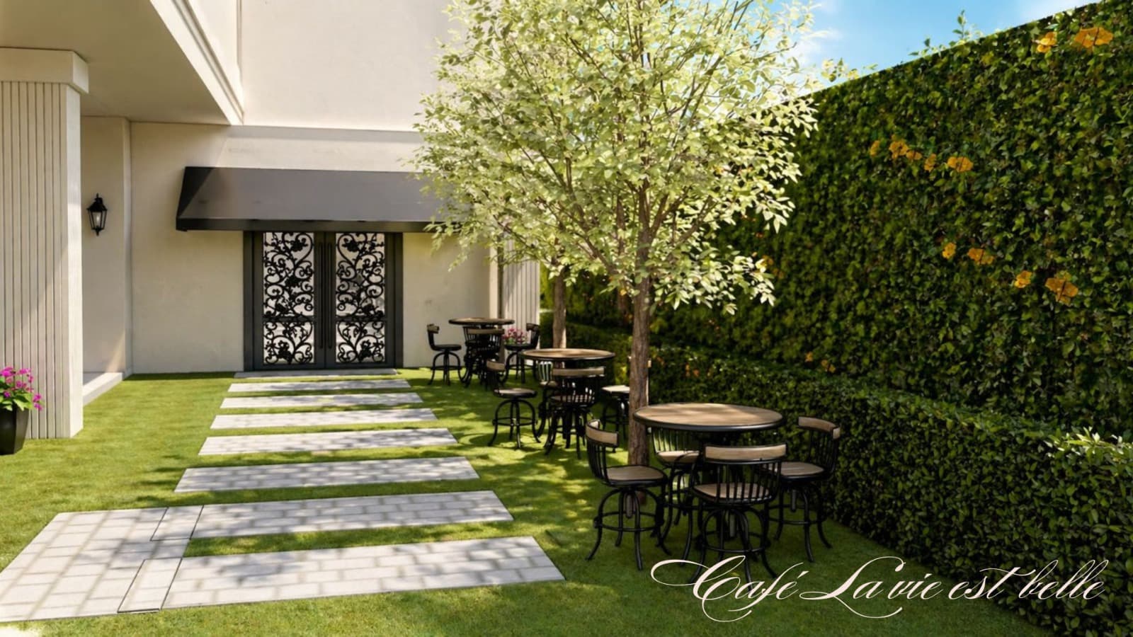 Fachada e render