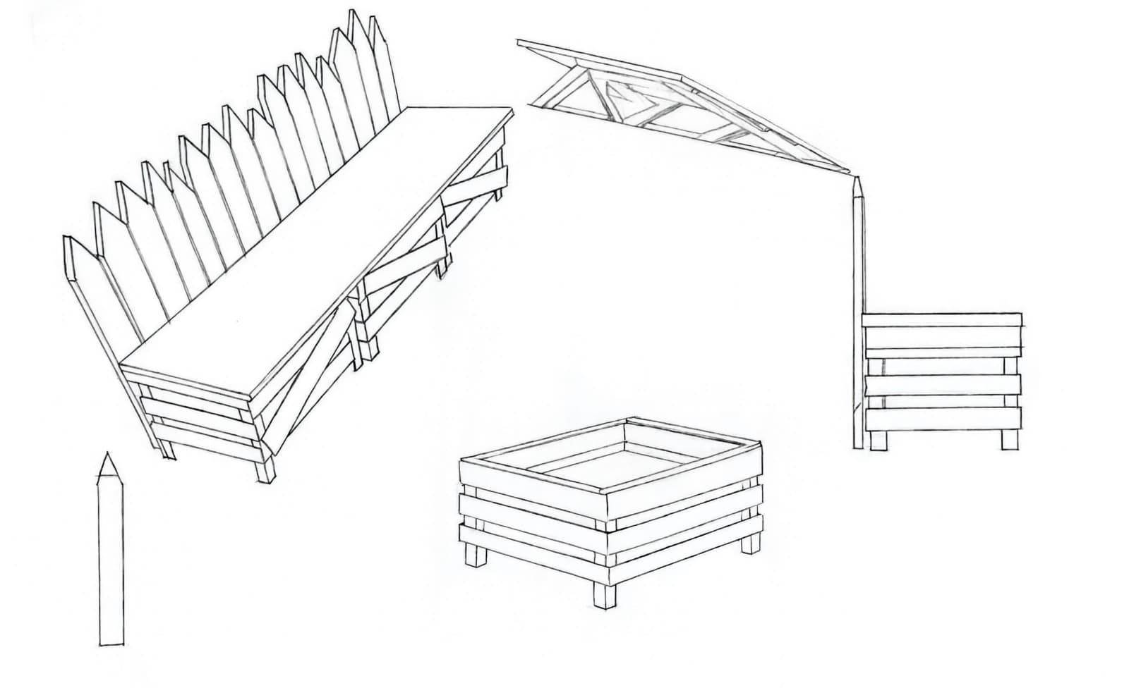 Desenho técnico feito à mão